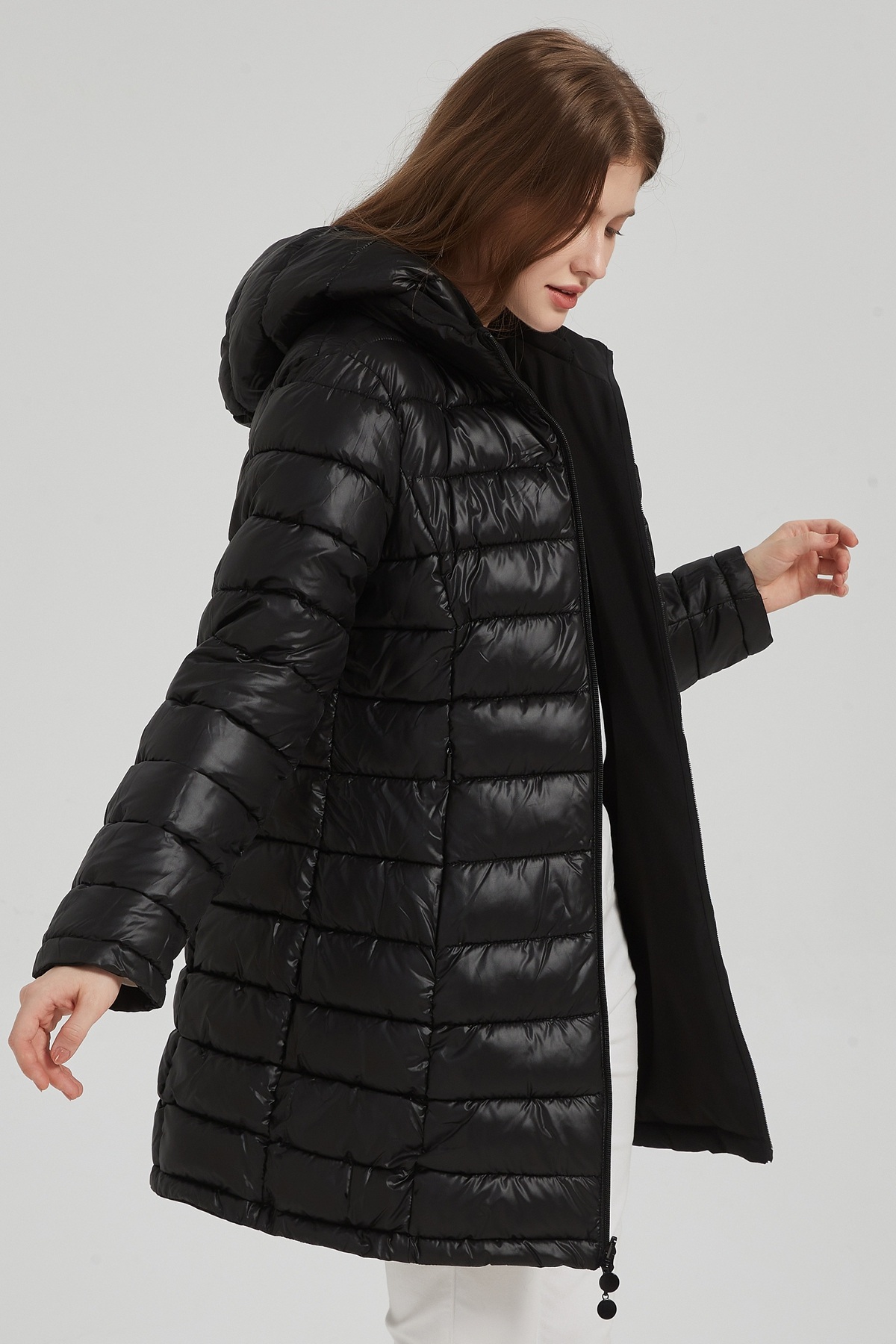 Mayorista CHEVERY - Parka acolchada reversible de longitud media