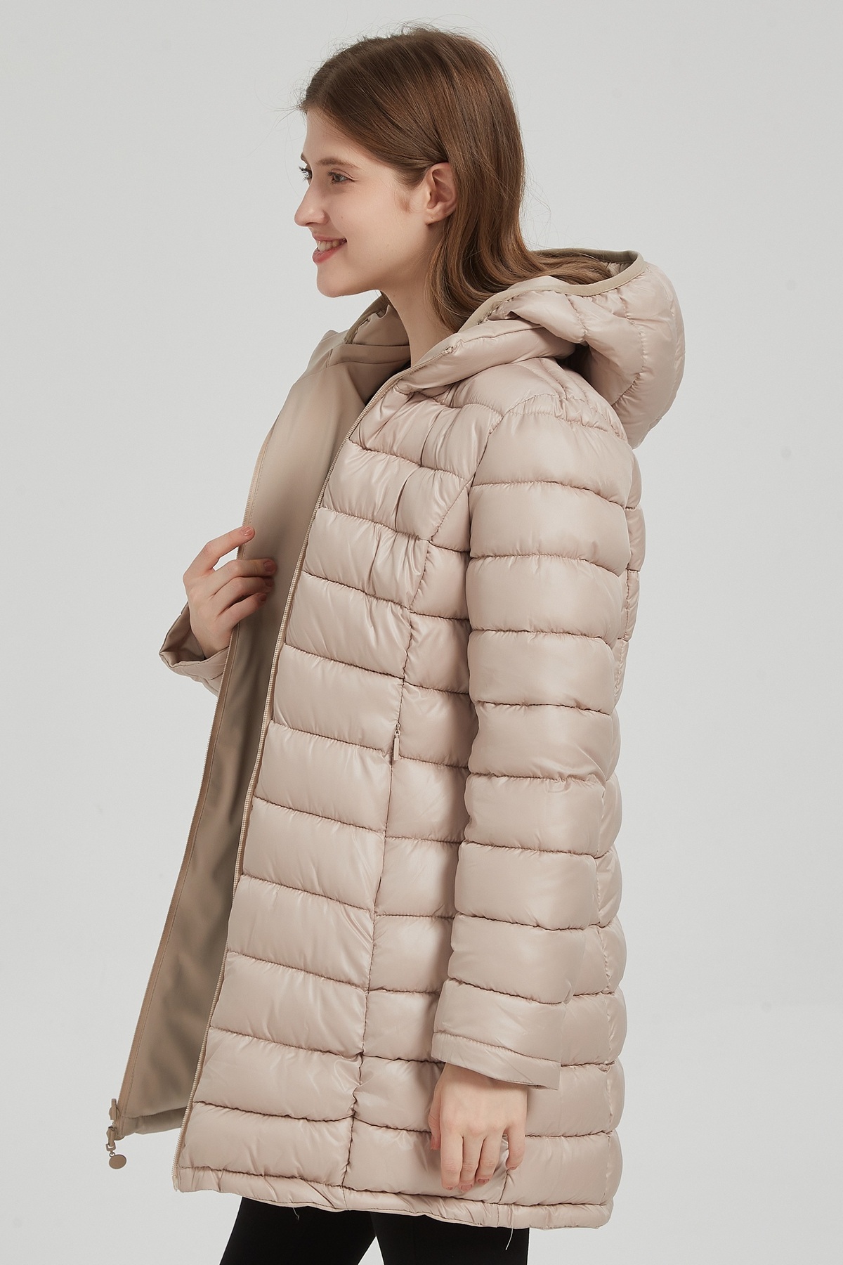 Mayorista CHEVERY - Parka acolchada reversible de longitud media