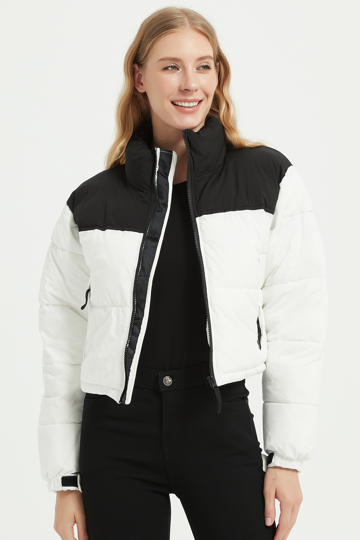 Wholesaler CHEVERY - Short Two-Tone Puffer Jacket