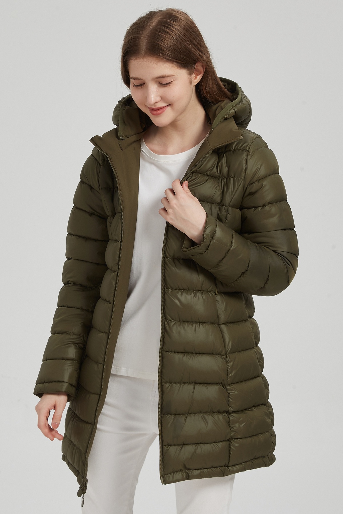Grossiste CHEVERY - Parka mi-longue réversible matelassée