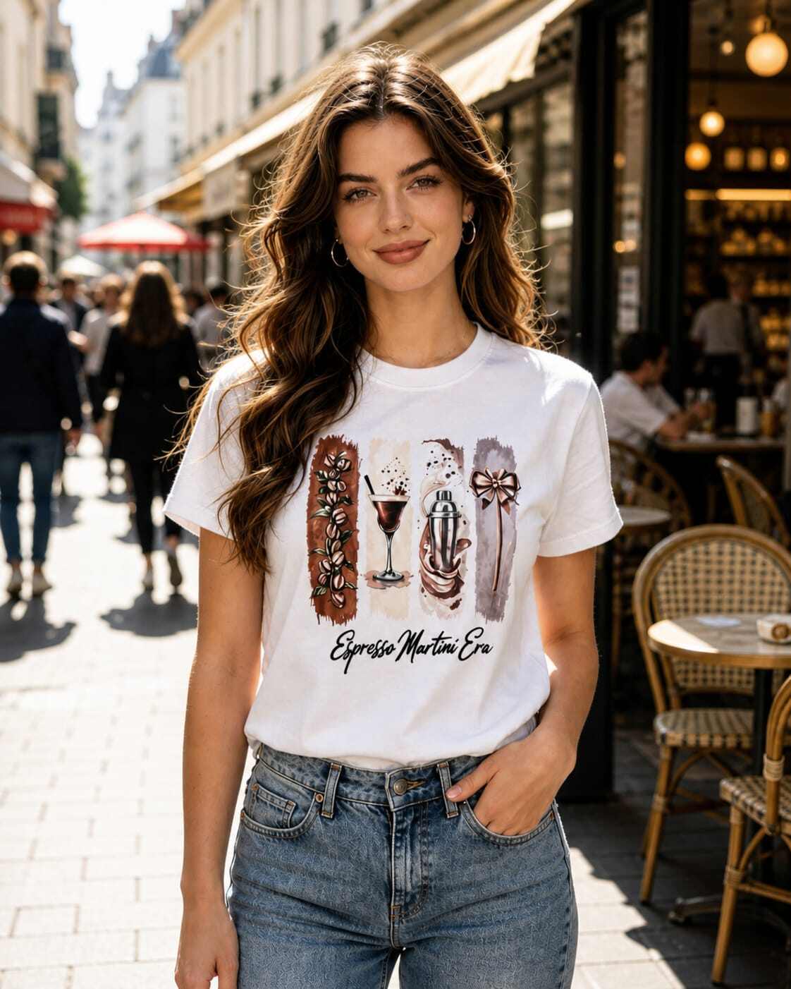 Mayorista CHEVERY - Camiseta para mujer “Espresso Martini Era”