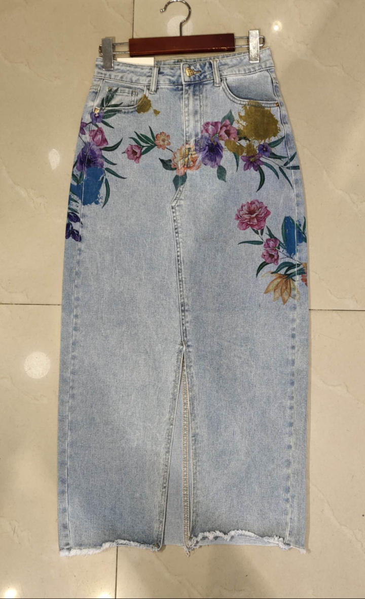 Wholesaler Chic Shop - Long printed skirt