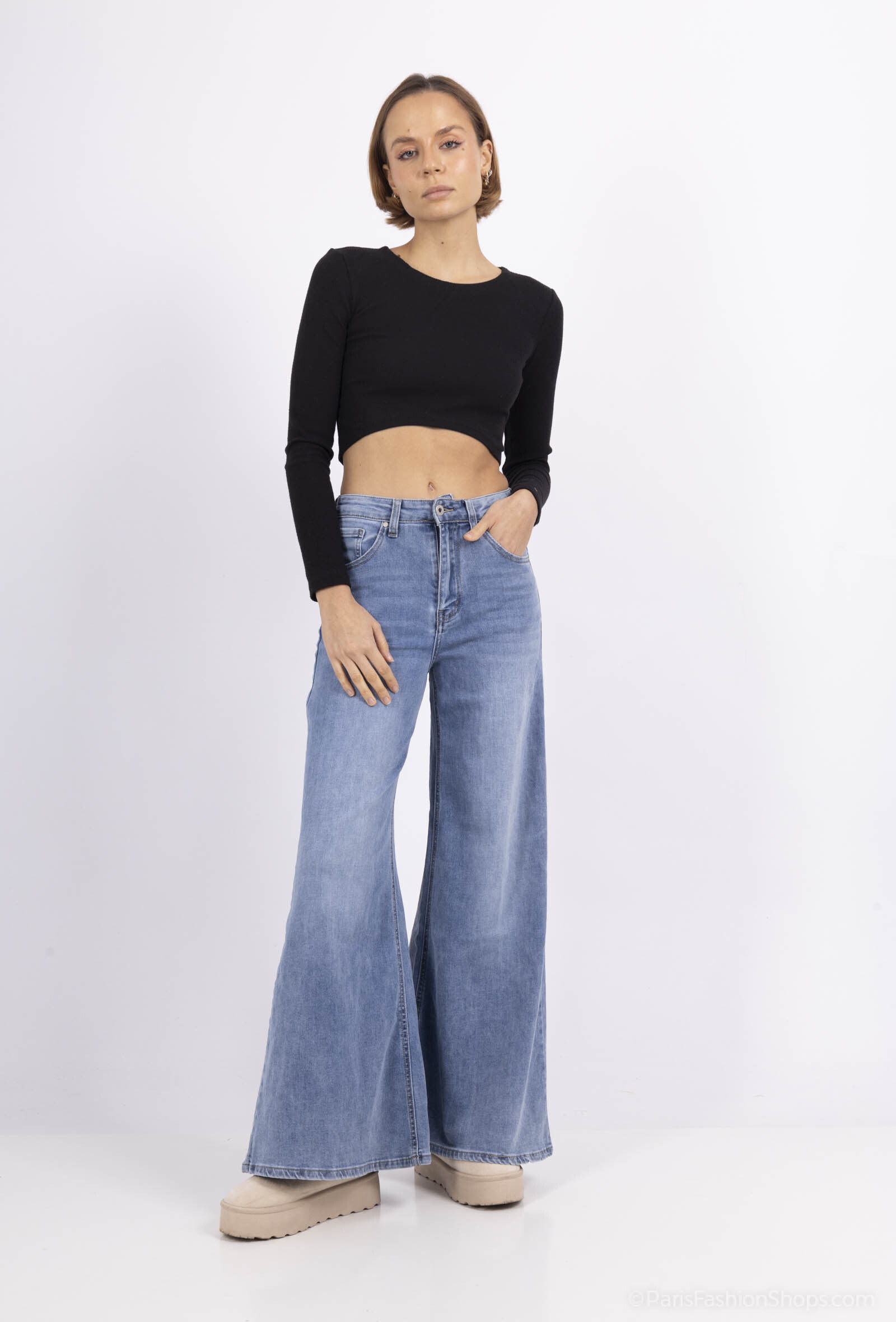 Wholesaler Chic Shop - WIDE TROUSERS