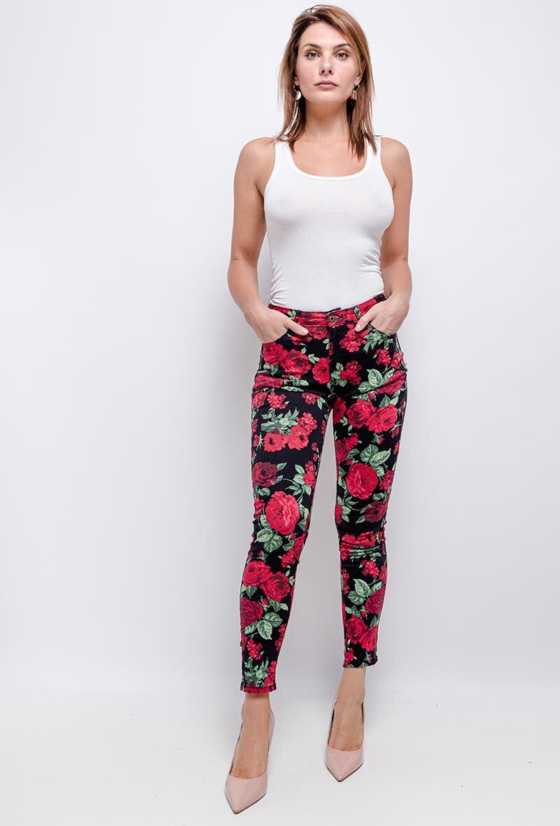 Grossiste Chic Shop - Pantalon fleuri