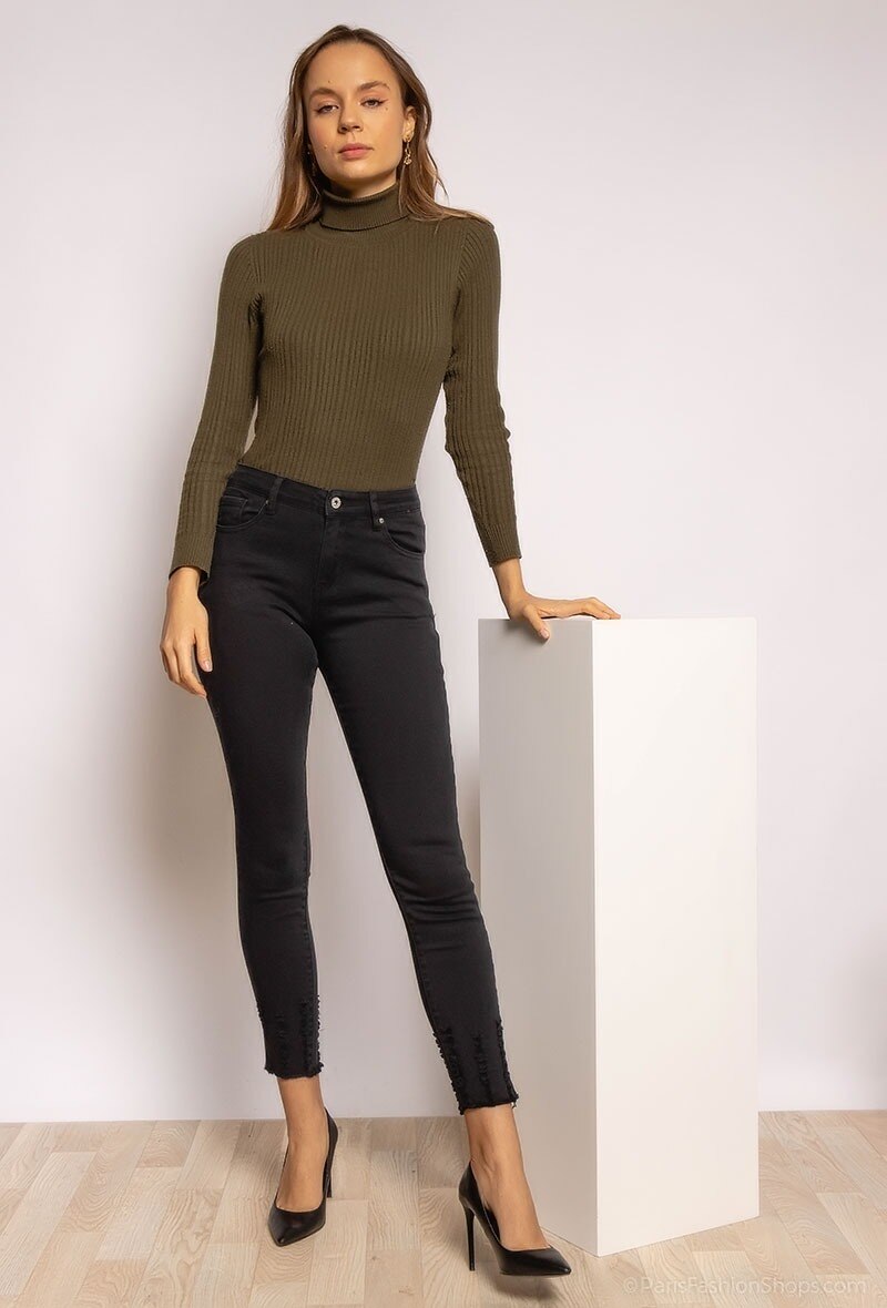 Wholesaler Chic Shop - Skinny jeans with raw edges