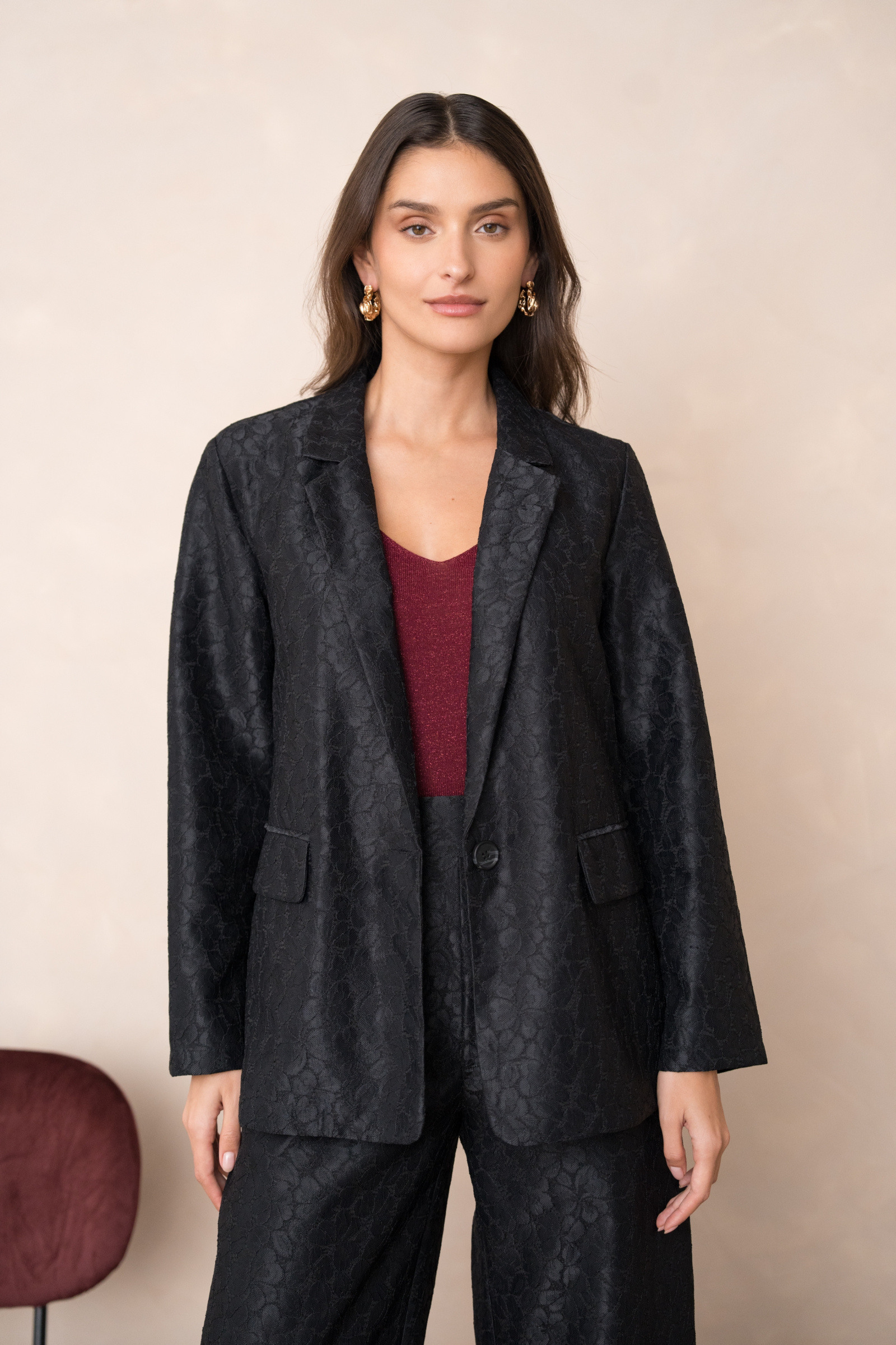 Grossiste Choklate - Veste blazer en dentelle
