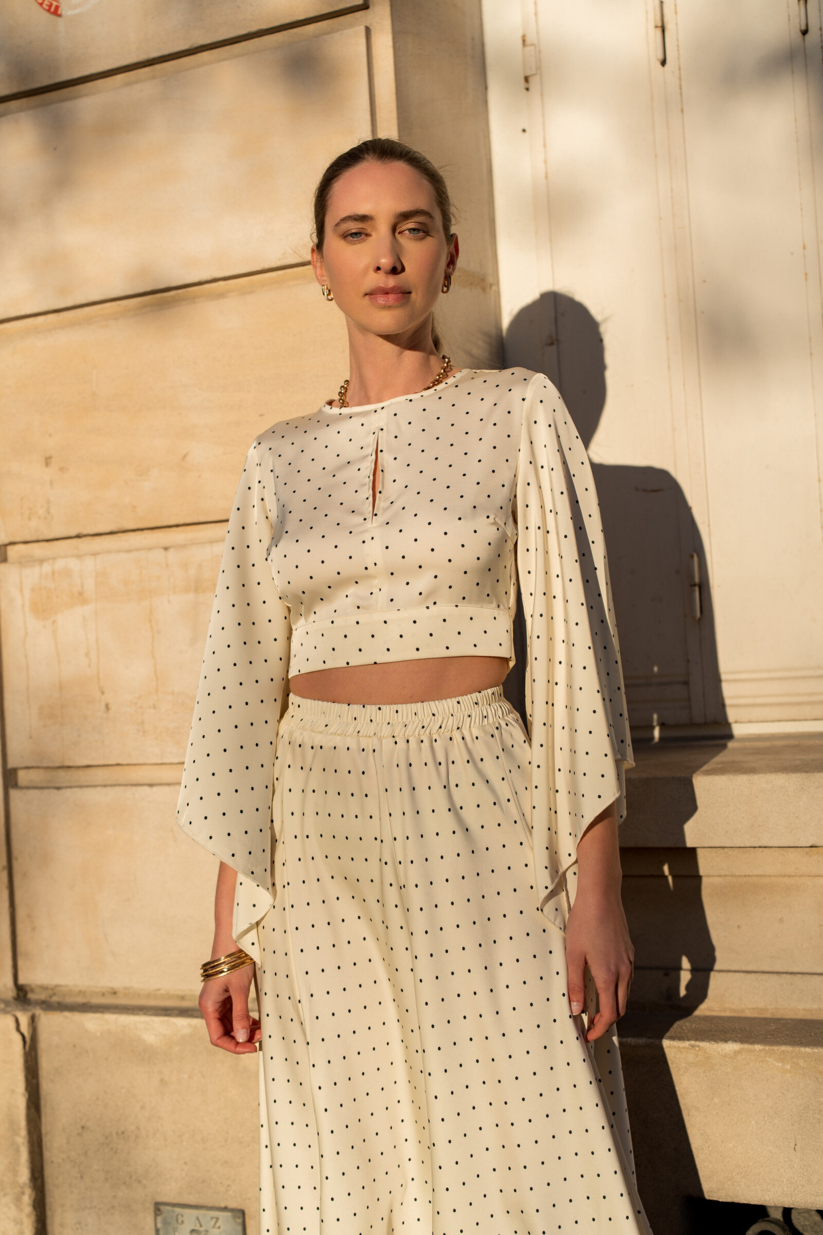 Wholesaler Choklate - Heloise blouse printed with flared sleeves