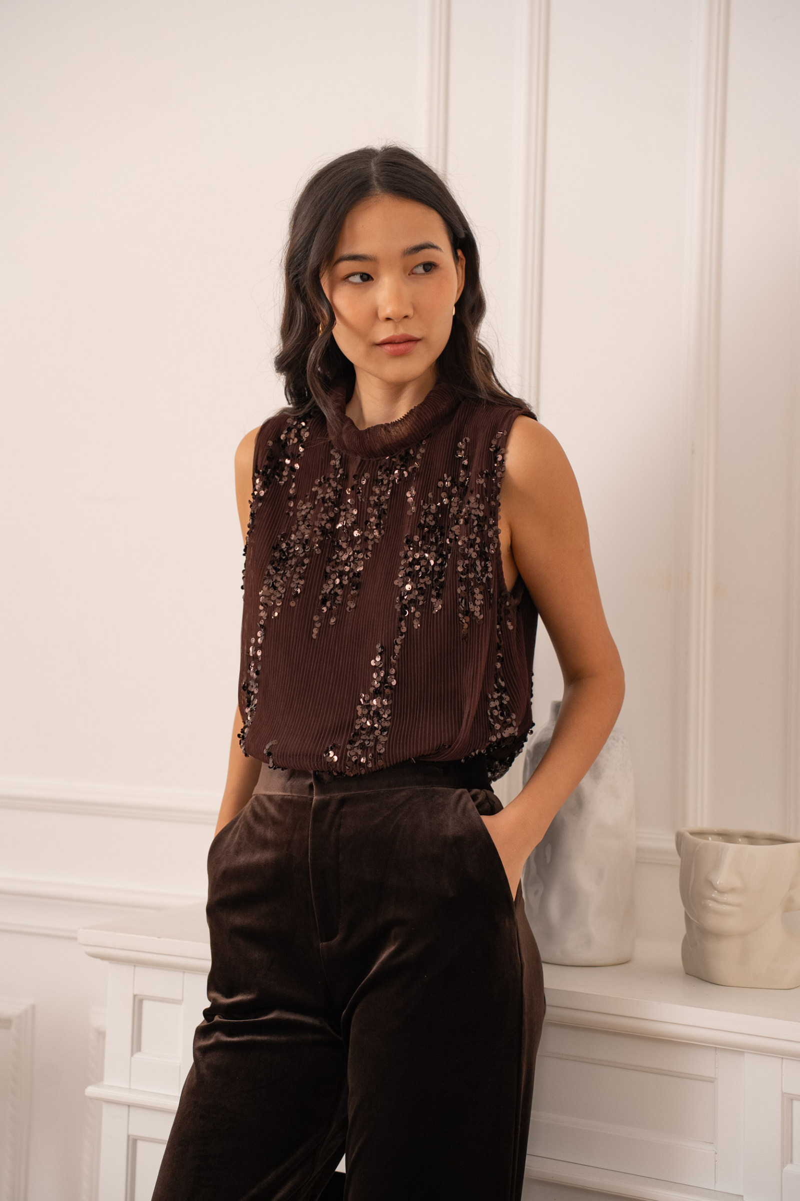Wholesaler Choklate - Sequin tank top