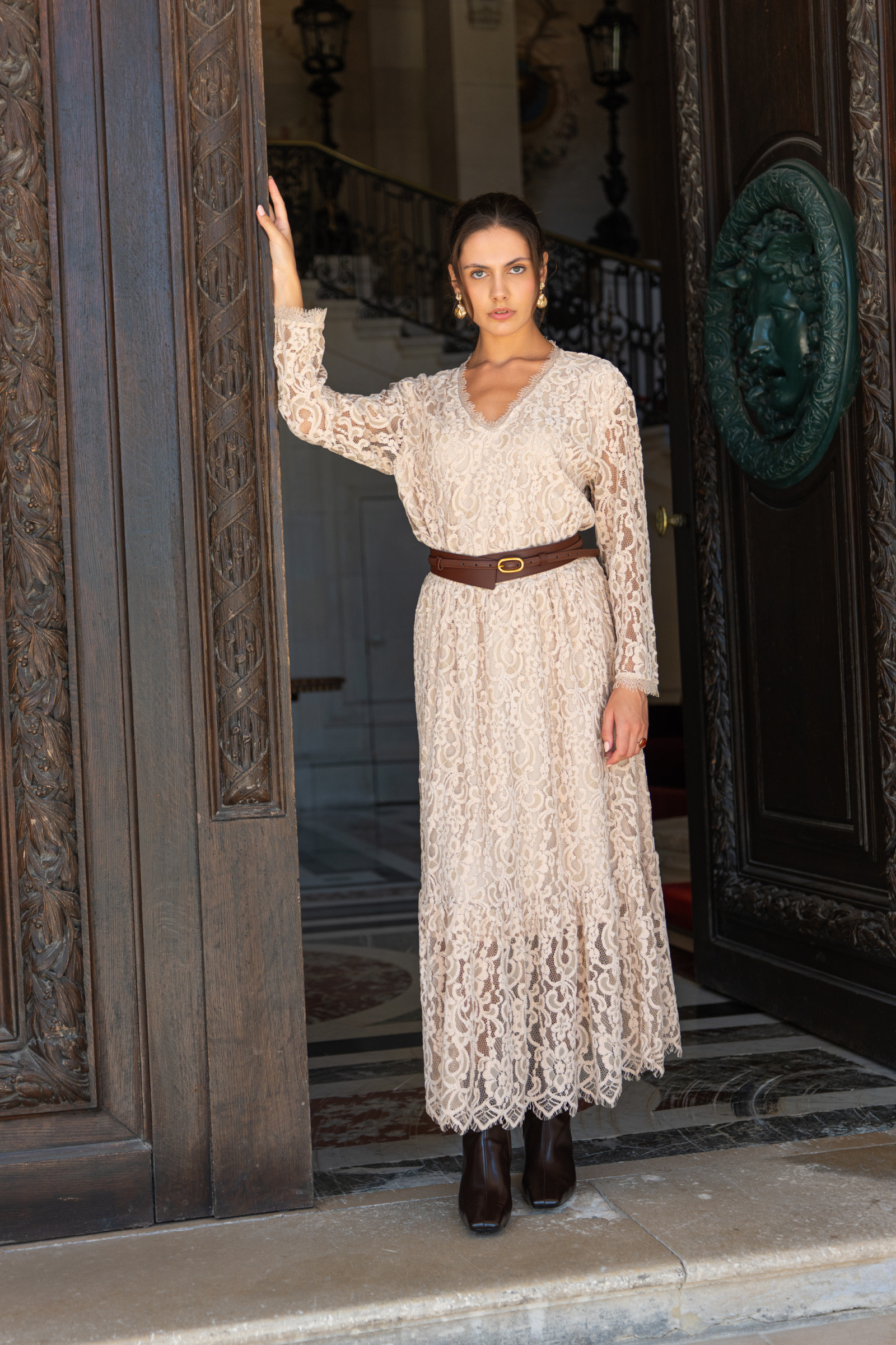 Grossiste Choklate - Ensemble blouse Maël & jupe Maël en dentelle