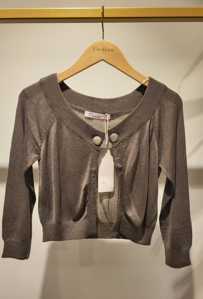 Grossiste Choklate - Gilet boléro en maille 2 boutons