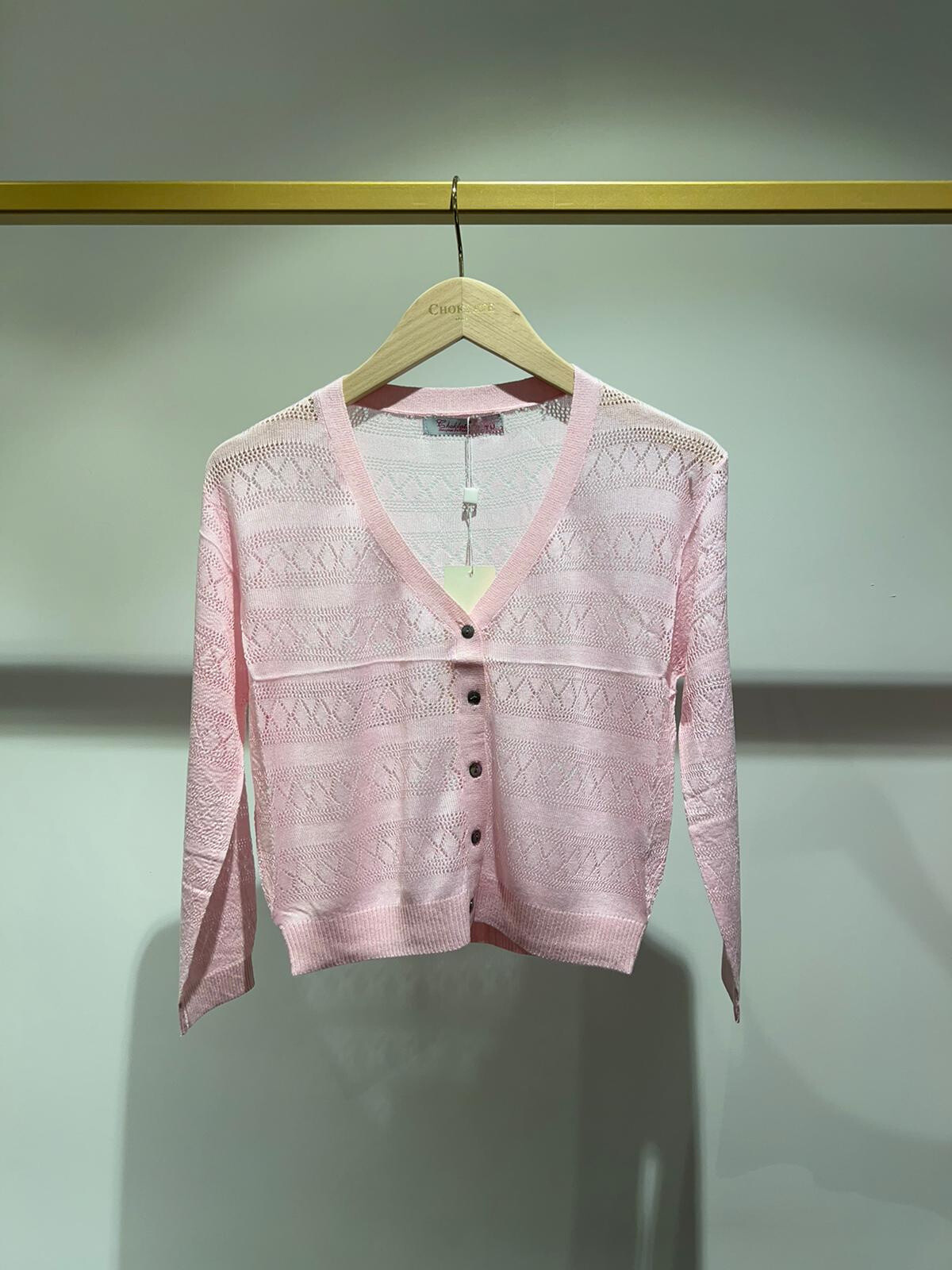 Grossiste Choklate - Gilet boléro en maille crochet