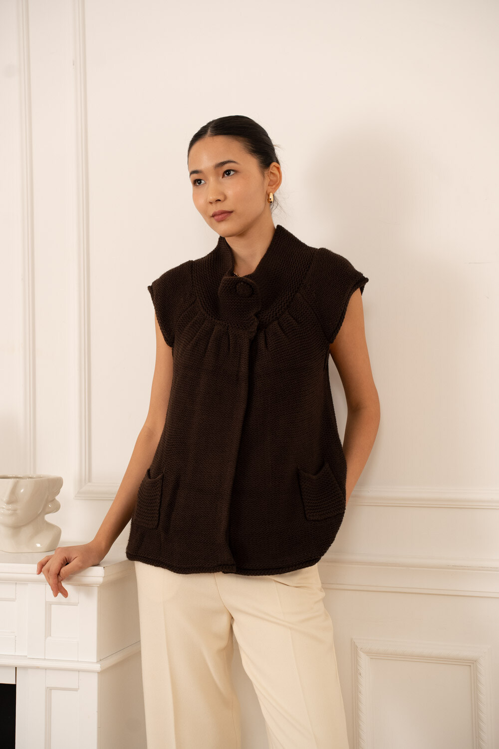 Grossiste Choklate - Gilet sans manches en maille