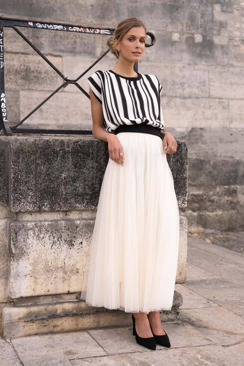 Grossiste Choklate - Jupe longue en tulle coupe slim Ambre