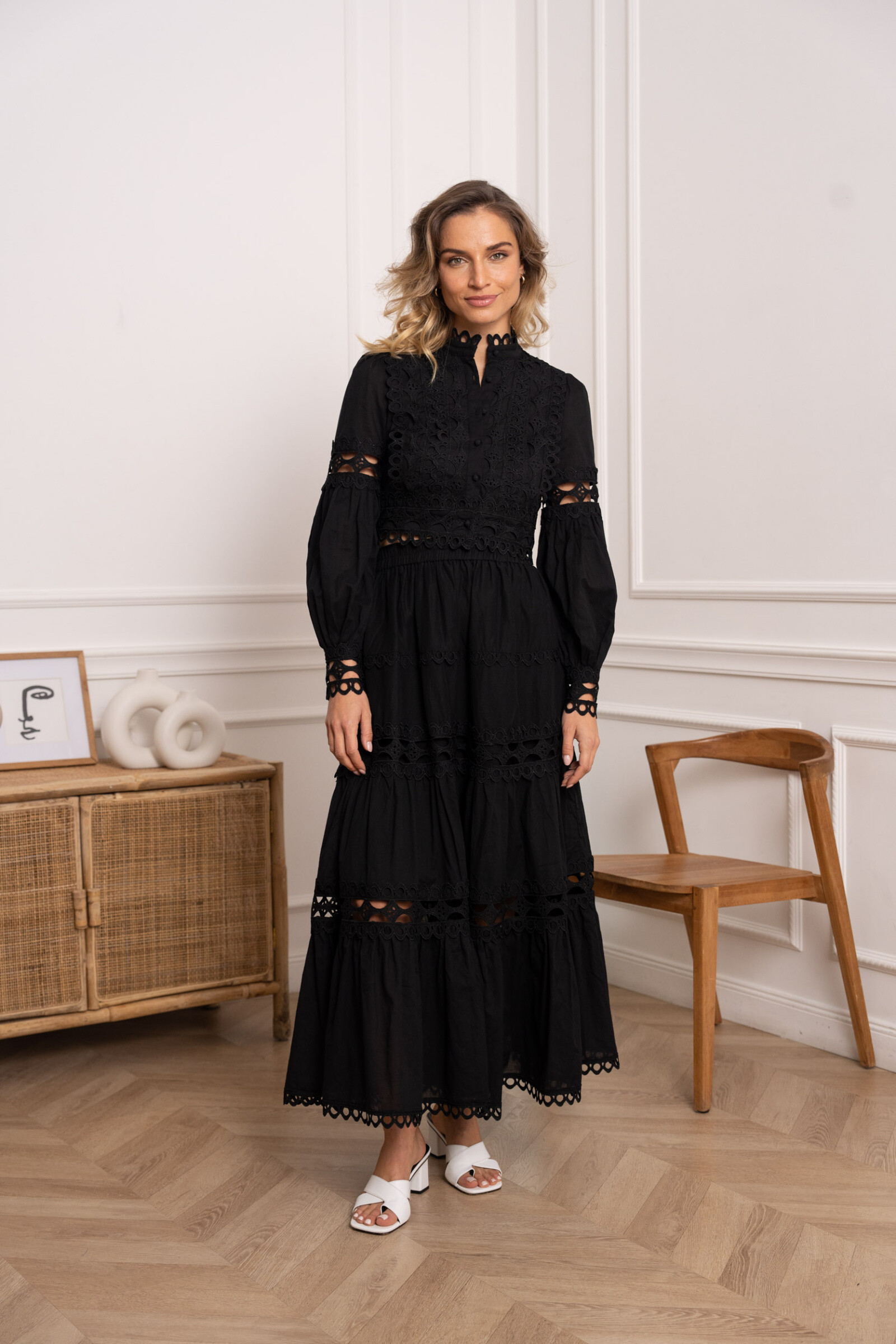 Großhändler Choklate - Ellie Crop-Shirt aus durchbrochener Baumwolle