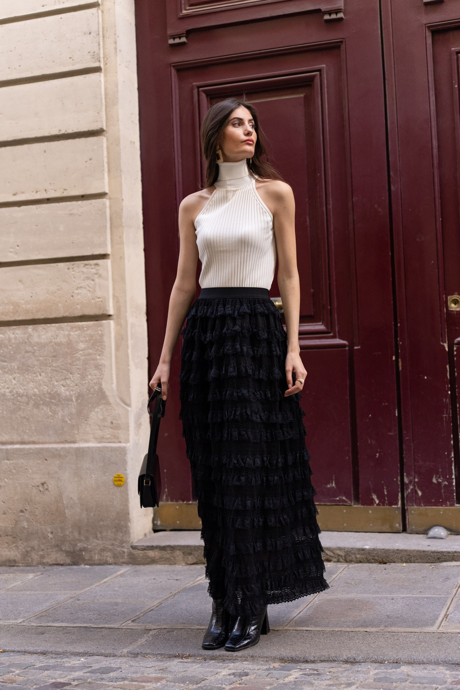 Wholesaler Choklate - Mira Maxi Skirt in Thick Lace