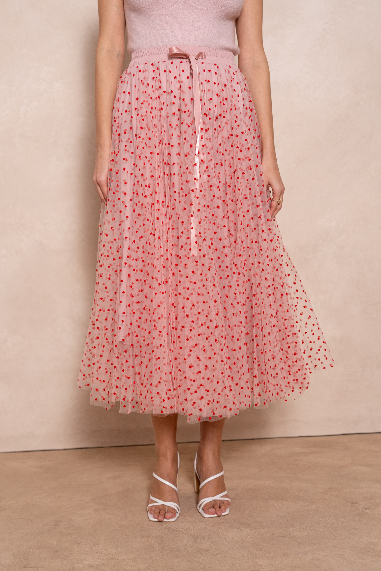 Wholesaler Choklate - Valentine's Day Heart Tulle Skirt