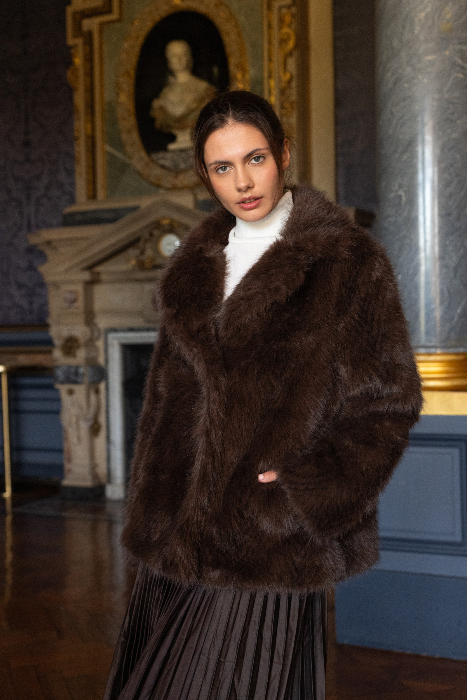 Grossiste Choklate - Veste en fausse fourrure