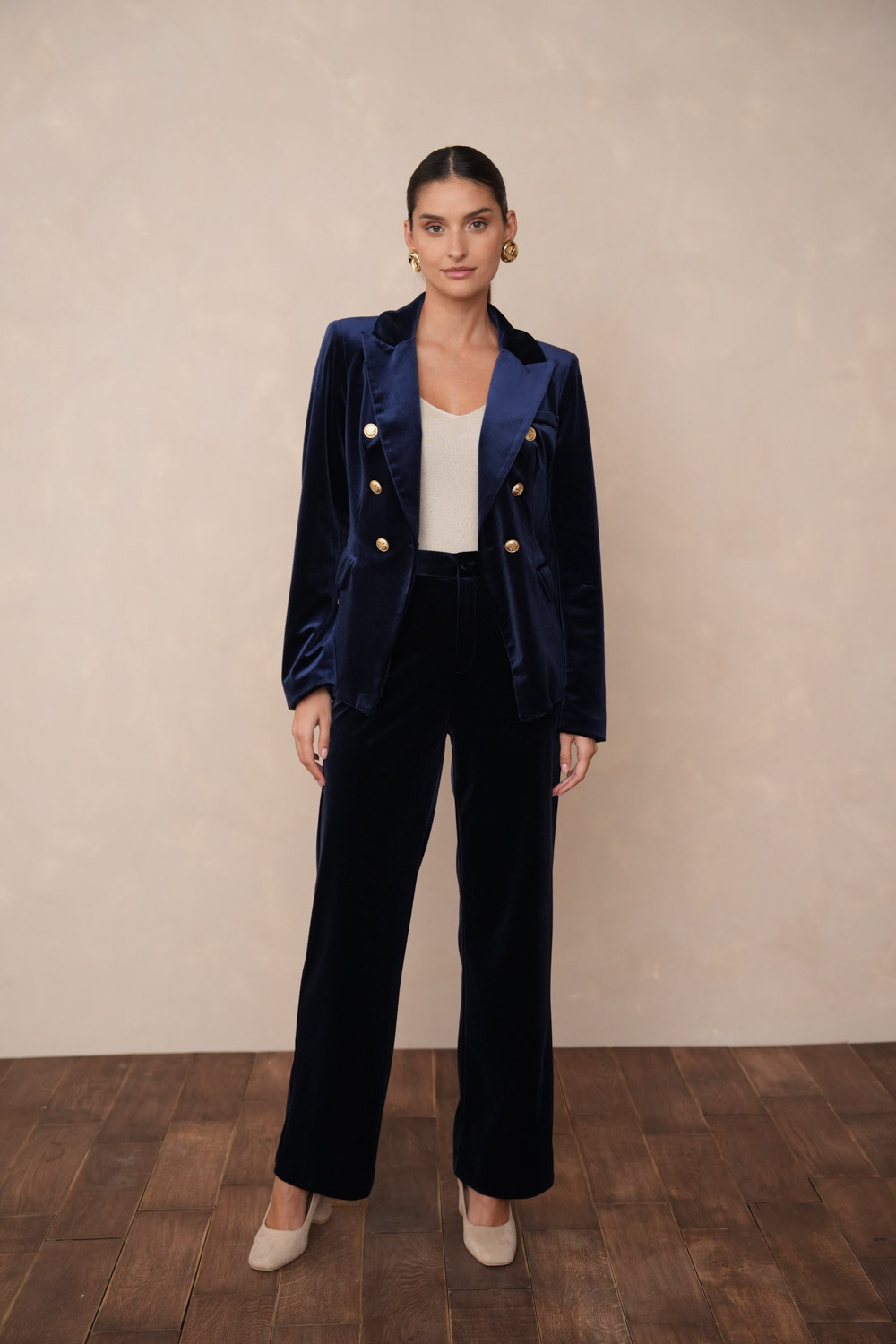Grossiste Choklate - Pantalon en velours coupe droite