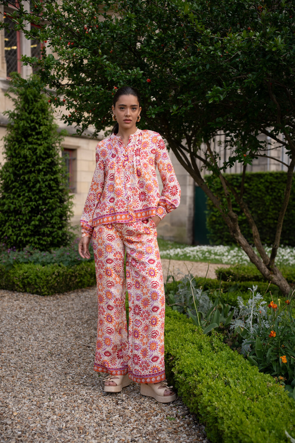 Großhändler Choklate - Palazzo-Hose mit Leopardenmuster