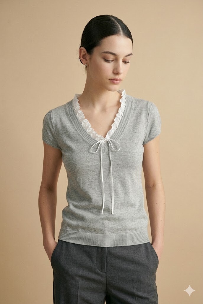 Grossiste Choklate - Top 2-en-1 en maille coton