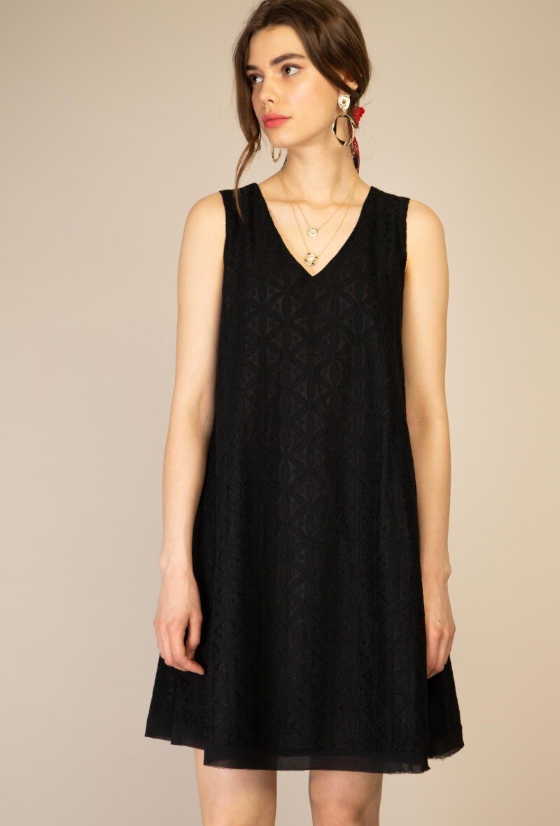 Großhändler Choklate - Trapezkleid aus Spitze