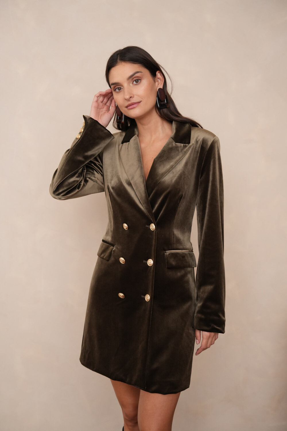 Mayorista Choklate - Chaqueta blazer de terciopelo