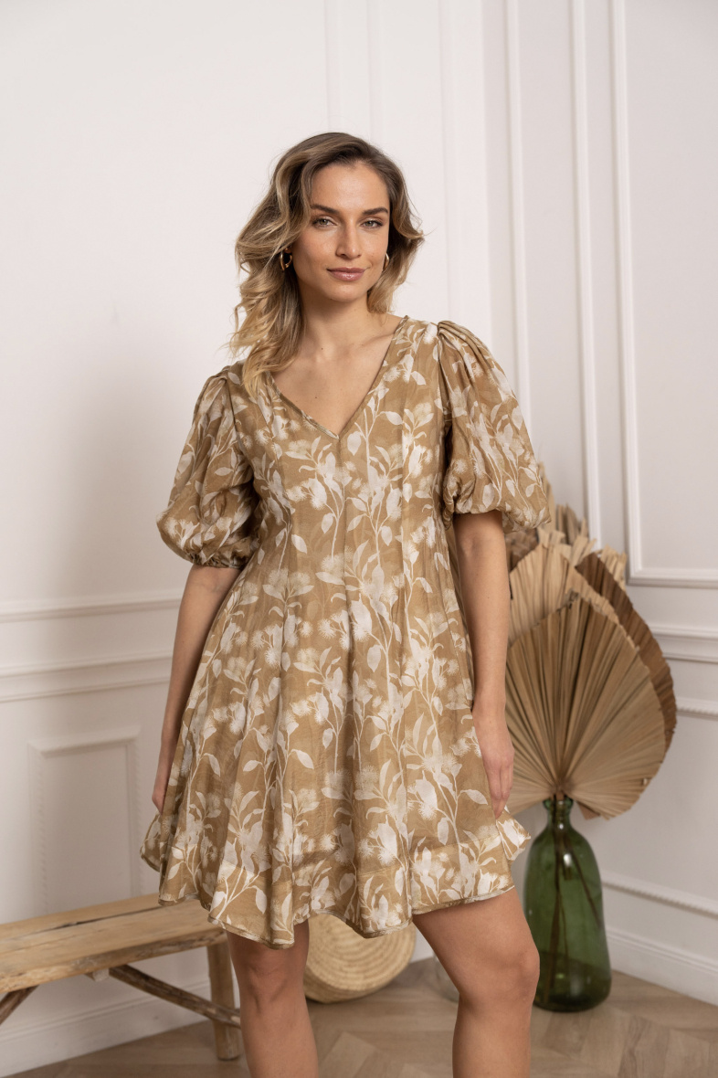 Grossiste Choklate - Robe Stella imprimée soie tencel