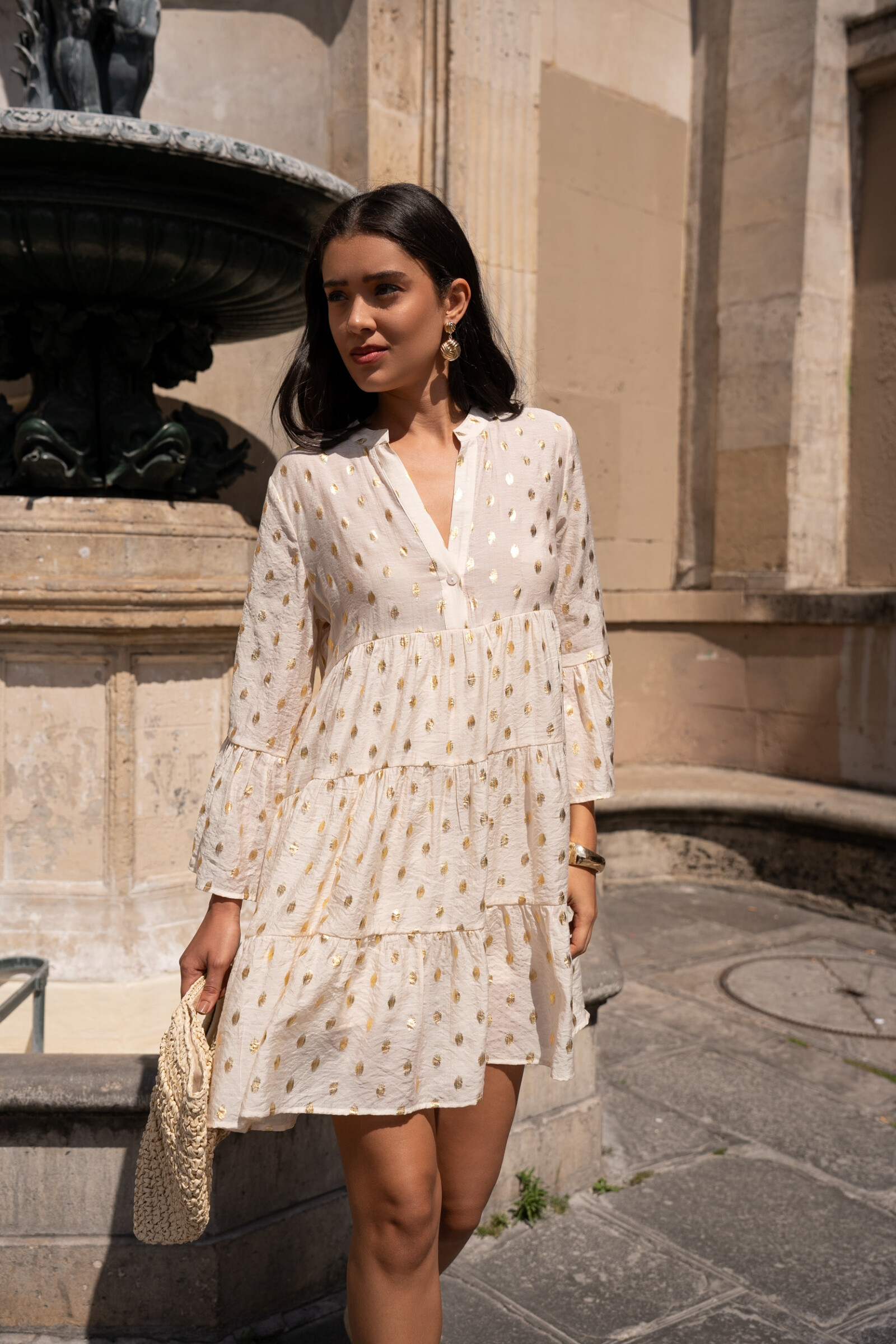 Grossiste Choklate - Robe courte imprimée Saint-Tropez