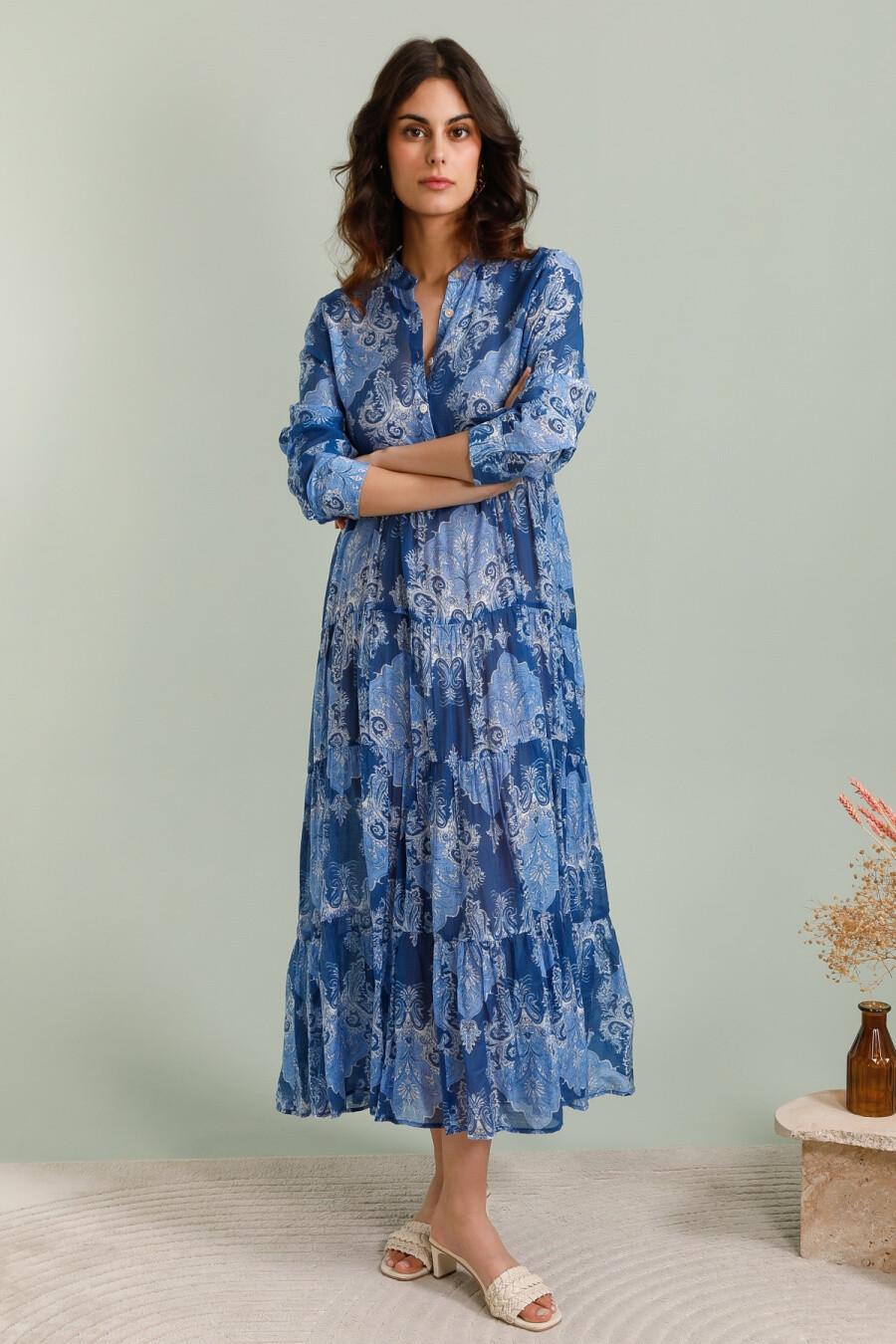 Wholesaler Choklate - Marbella dress printed viscose silk