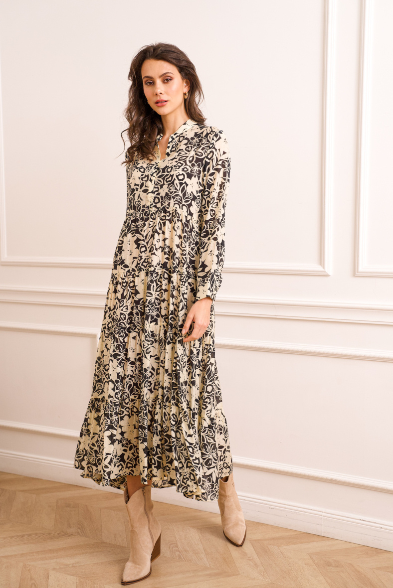 Wholesaler Choklate - Marbella dress printed viscose silk