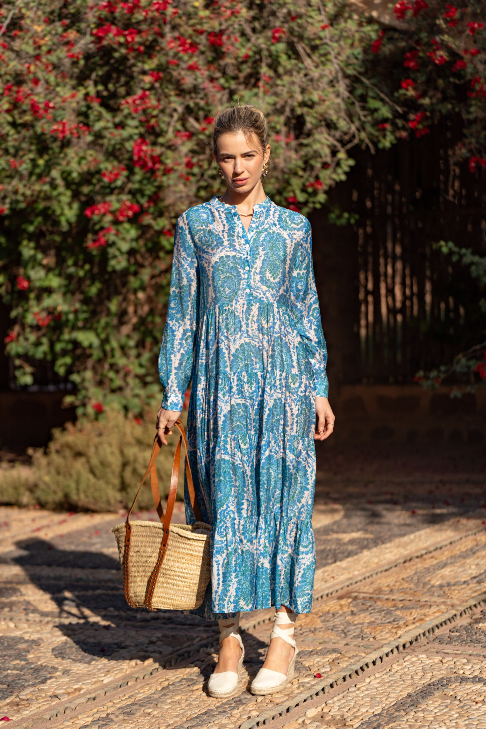 Mayorista Choklate - Vestido Marbella seda viscosa estampada