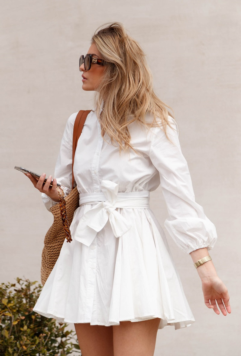 white t shirt skater dress White Cotton Skater Dress Asos Skater T Shirt Dress With Woven Cotton Hem Detail