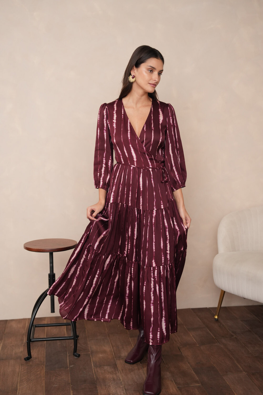 Mayorista Choklate - vestido largo cruzado Ana