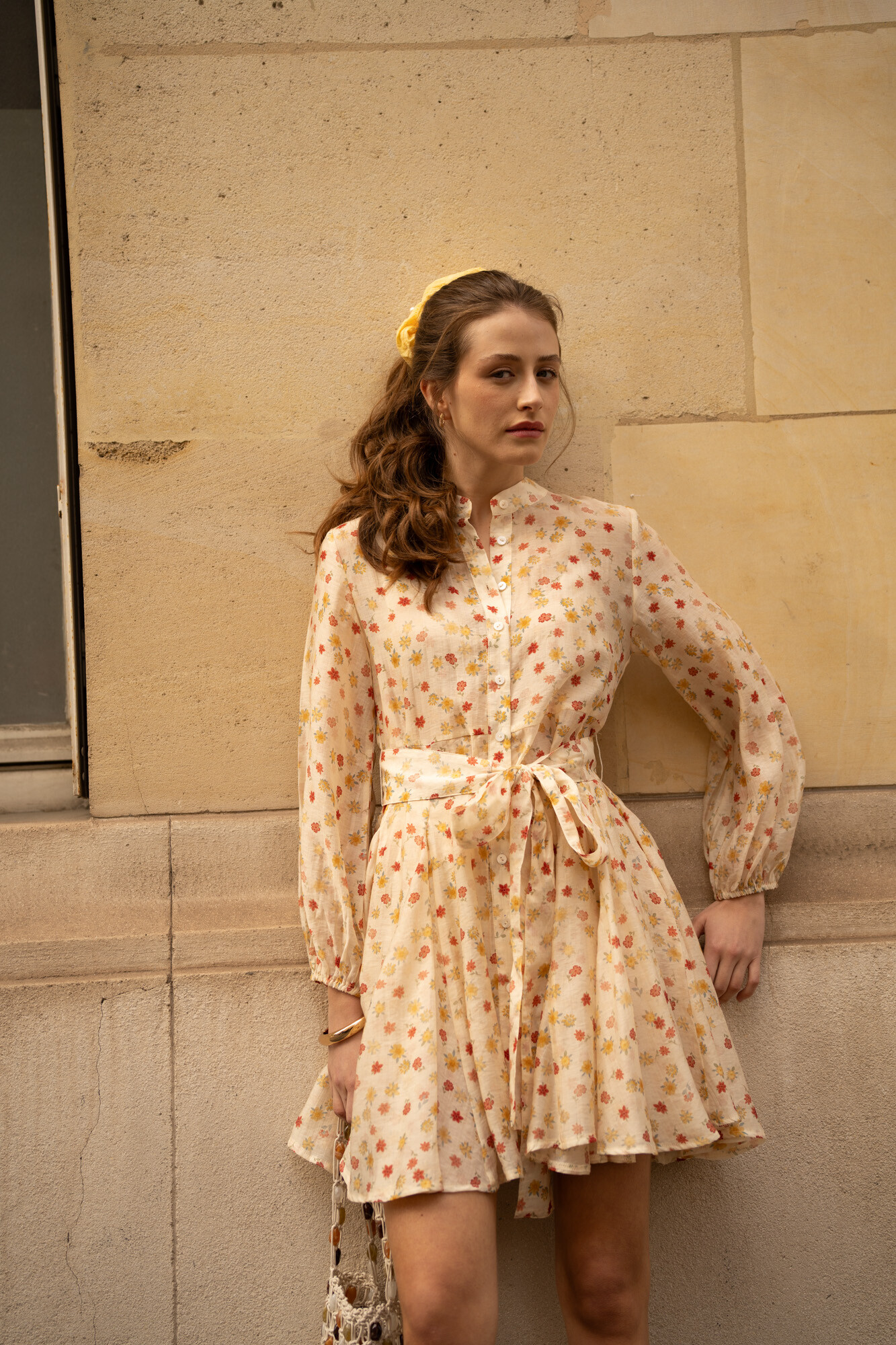 Mayorista Choklate - Vestido Sonia con estampado Palm Springs
