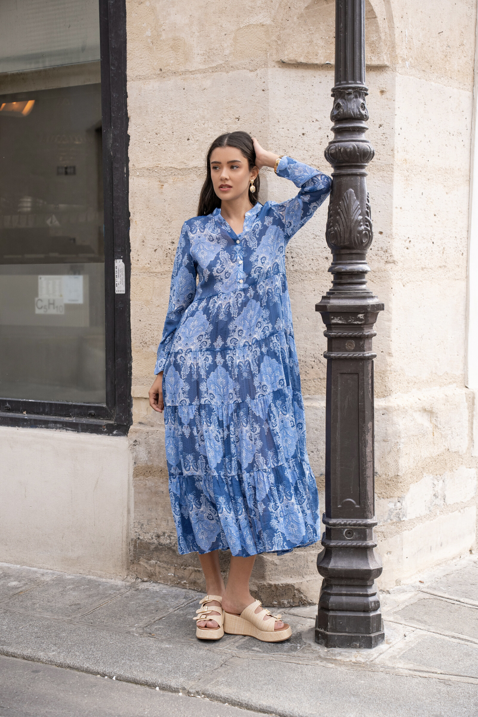 Wholesaler Choklate - Marbella dress printed viscose silk