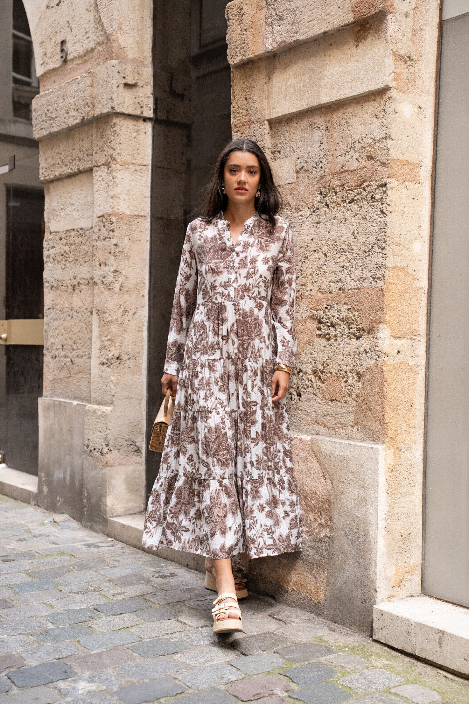 Wholesaler Choklate - Marbella dress printed viscose silk