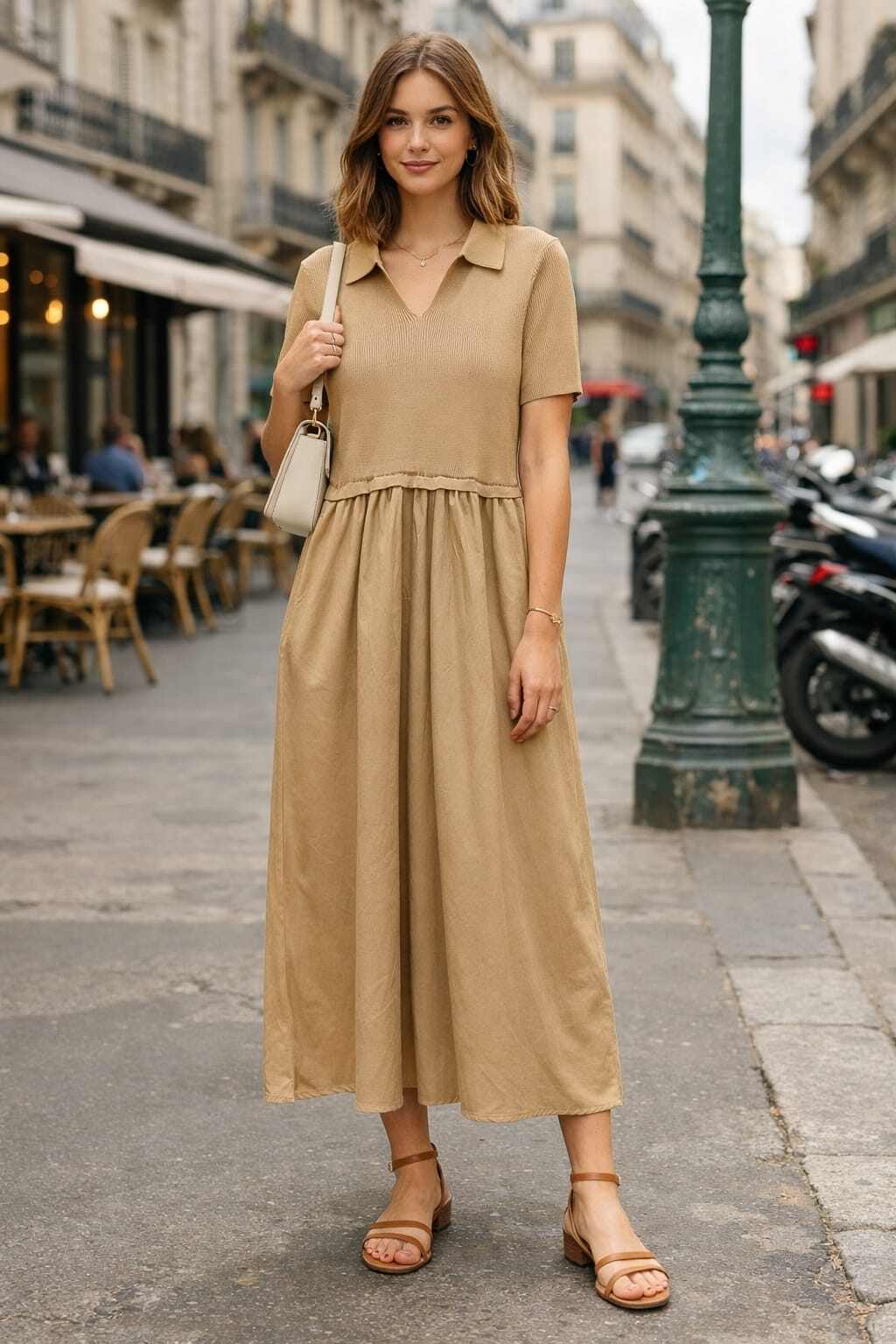 Wholesaler Choklate - Two-tone taffeta dress Urban Elegance