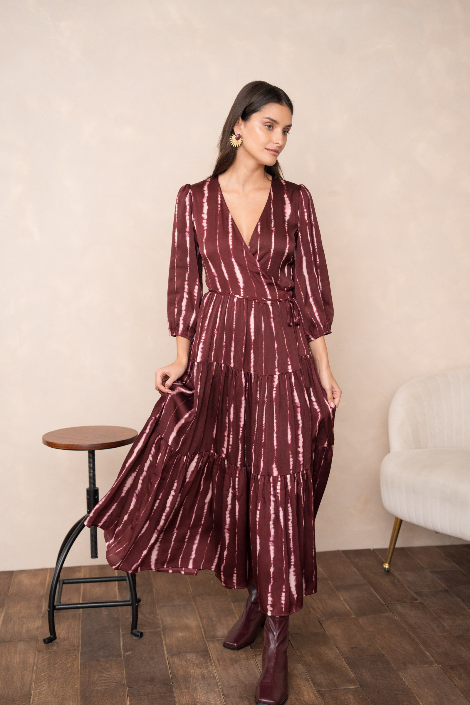 Mayorista Choklate - Vestido largo cruzado