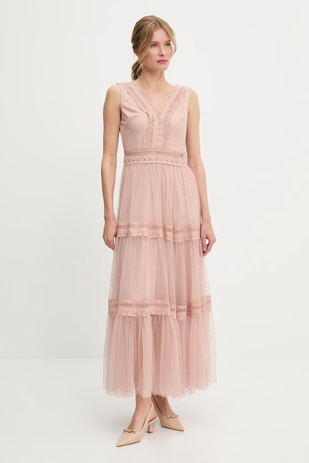 Grossiste Choklate - Robe longue plumetis