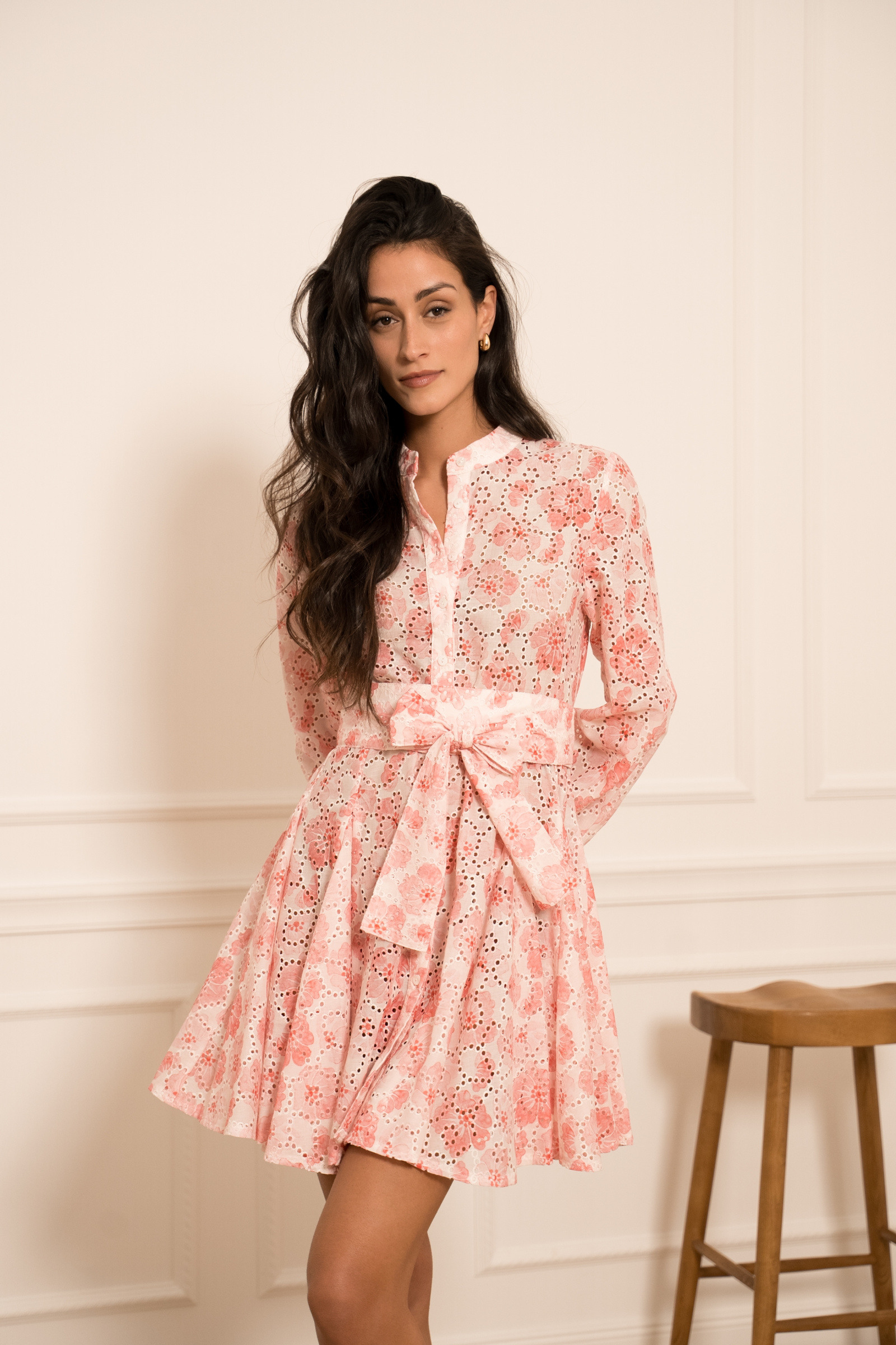 Großhändler Choklate - Sonia Skaterkleid mit Stickerei-Print