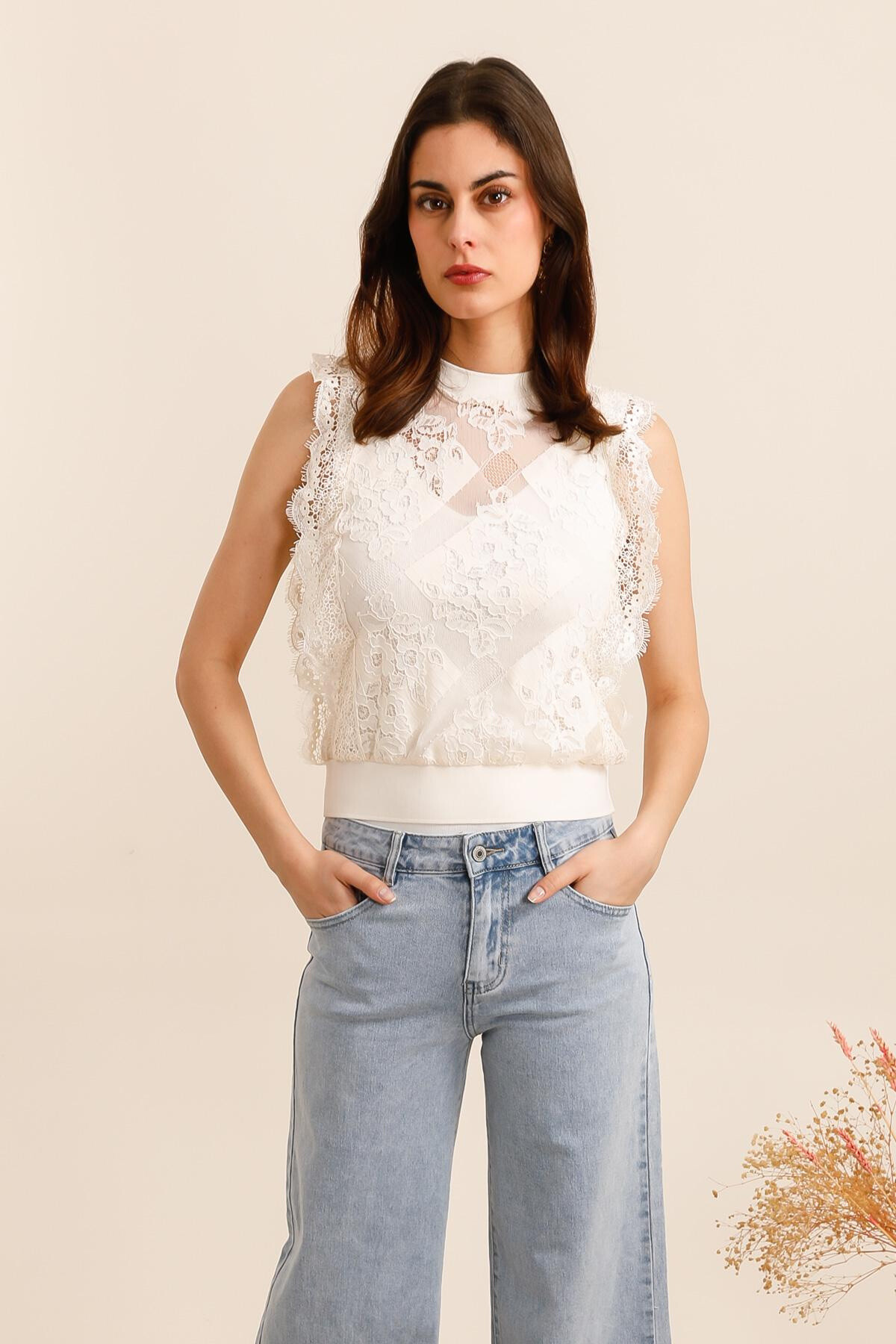 Mayorista Choklate - Blusa de encaje sin mangas