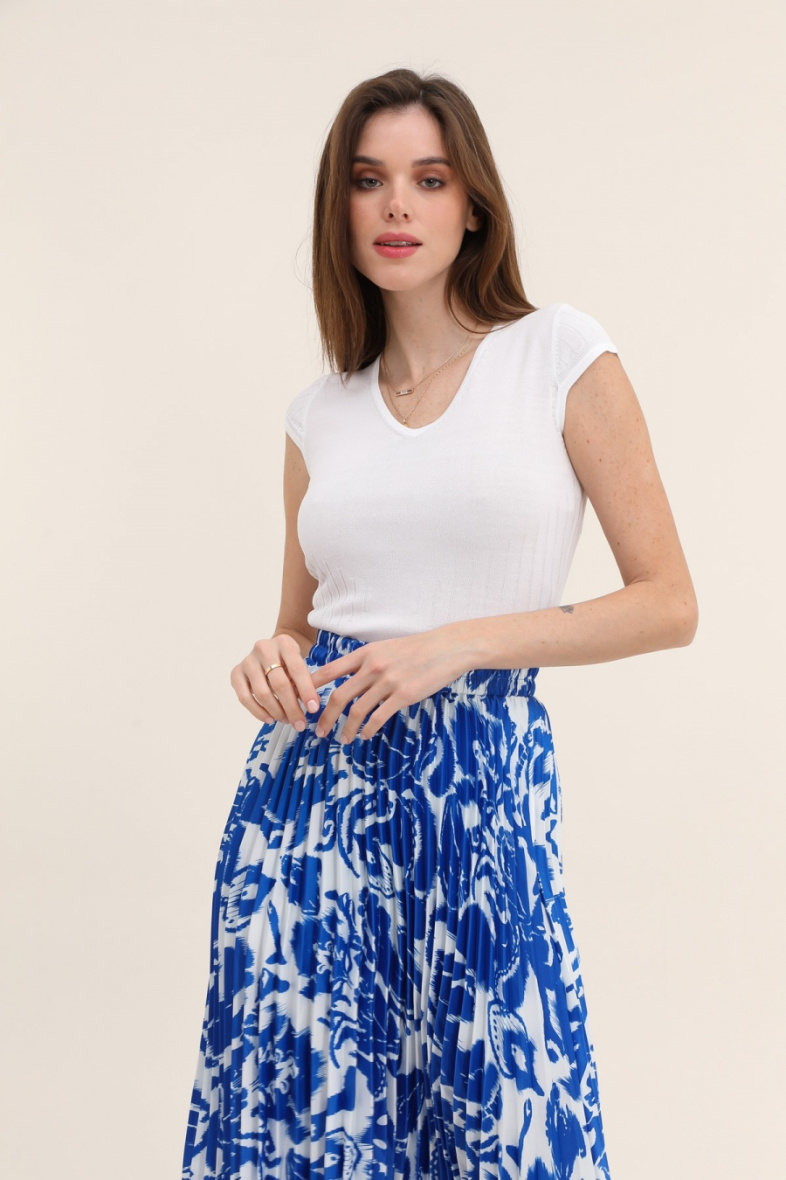 Grossiste Choklate - T-shirt en maille fine manches courtes
