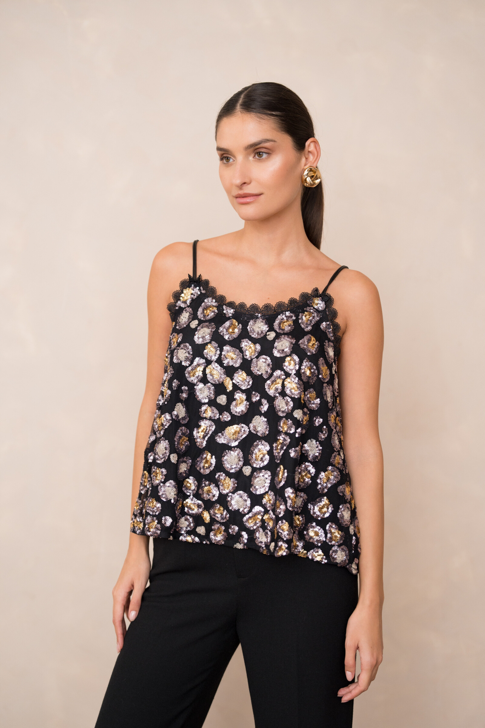 Großhändler Choklate - Pailletten-Tanktop