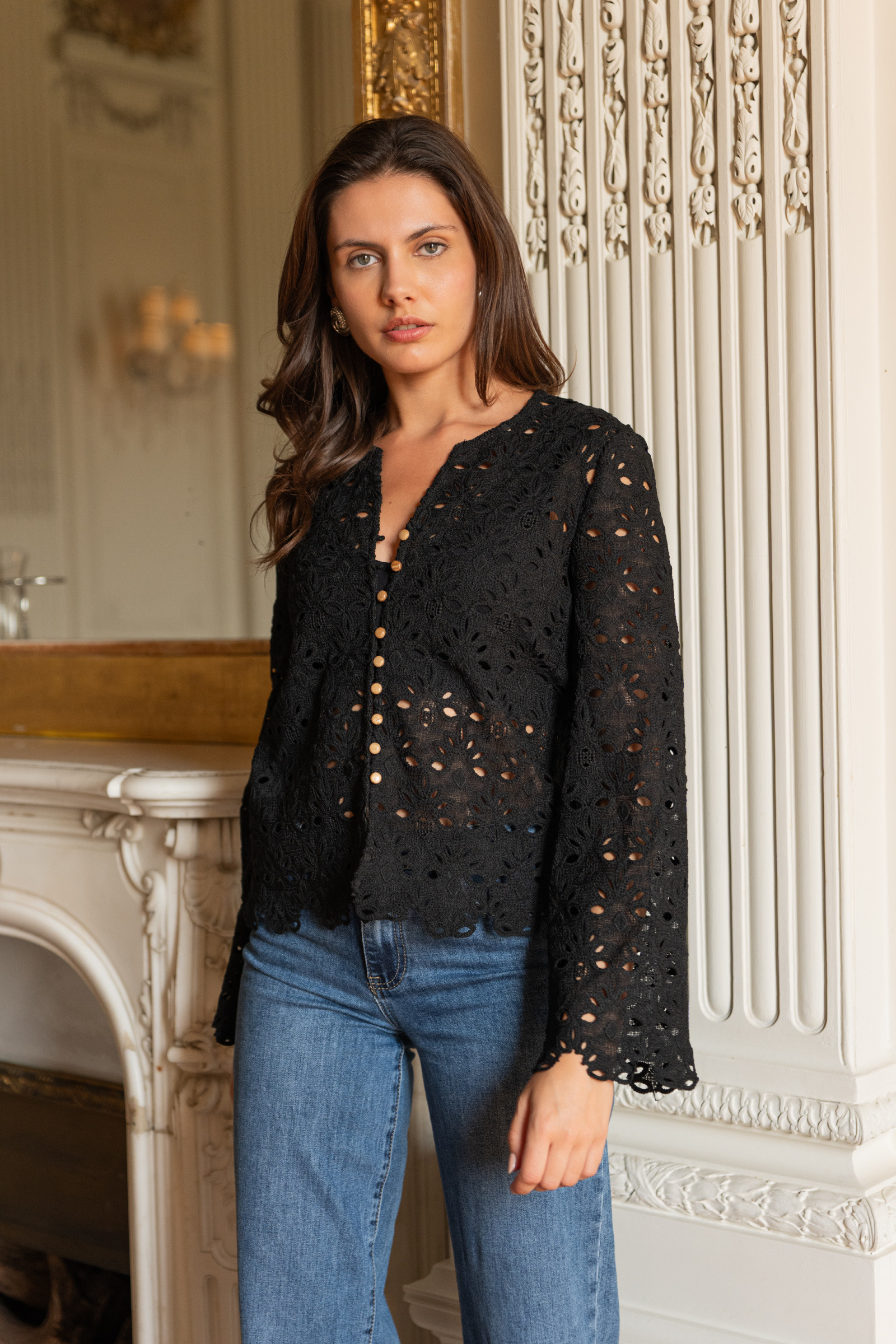 Grossiste Choklate - Blousse Claire en broderie anglaise