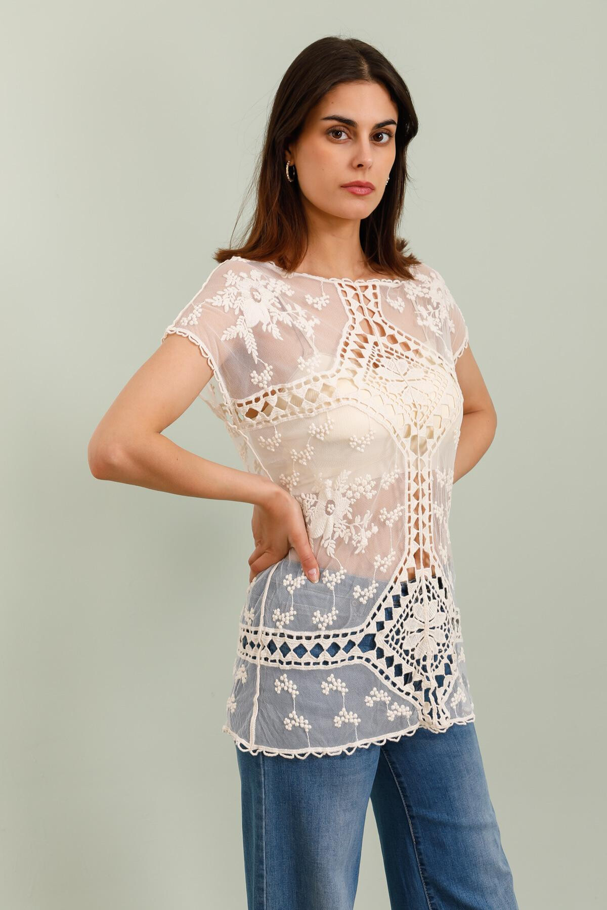 Grossiste Choklate - Top en dentelle macramé