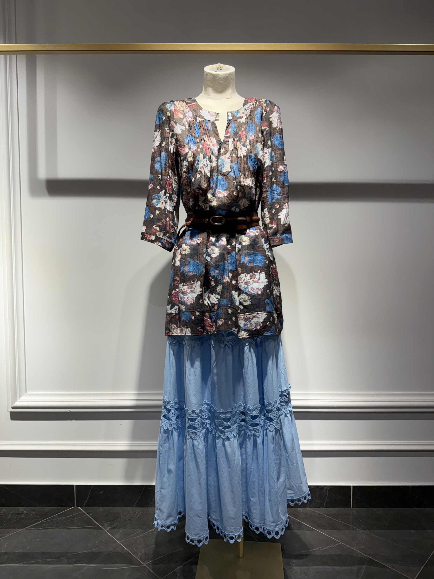 Grossiste Choklate - Blouse tunique imprimé fleuri