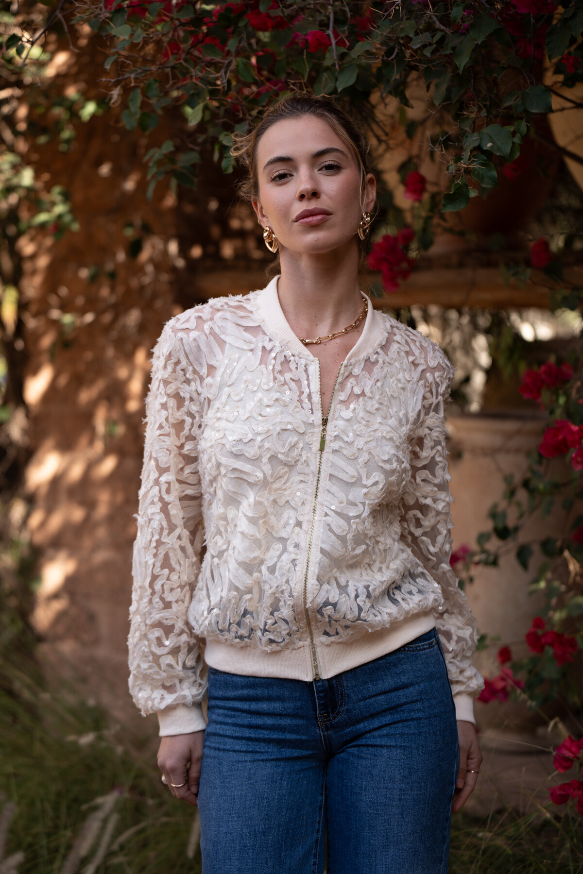 Mayorista Choklate - Cazadora bomber de encaje - CK08228