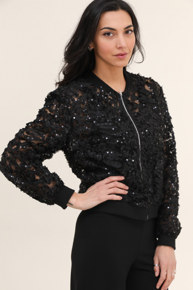 Grossiste Choklate - Veste bombers en dentelle