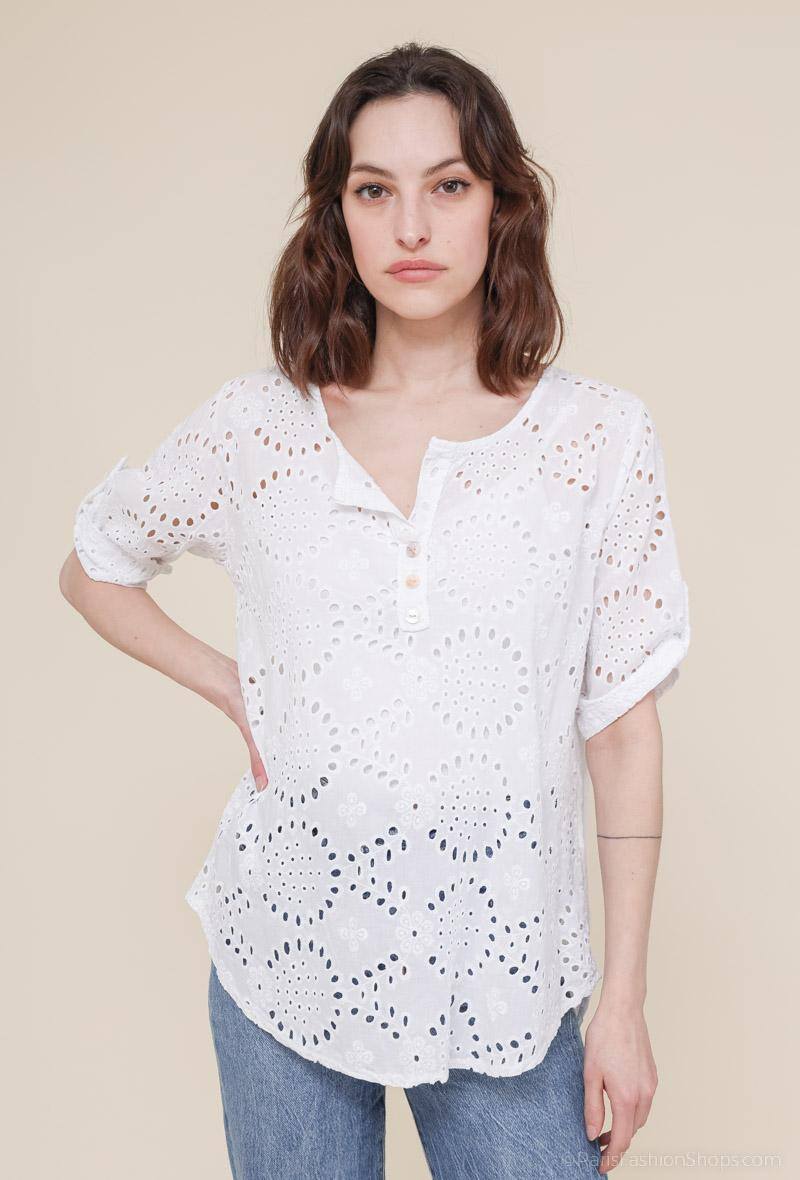 Wholesaler Christelle - Embroidered blouse