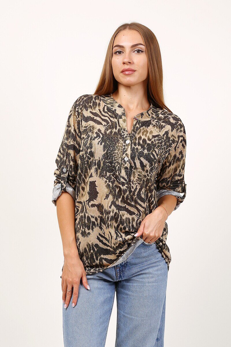 Wholesaler Christelle - Printed and shiny blouse